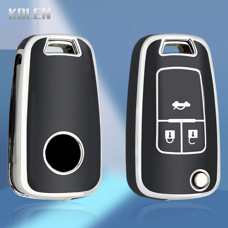 TPU Auto Flip Schlüssel Fall Abdeckung Shell Für Chevrolet Cruze Aveo Trax Segel Malibu Captiva Opel Vauxhall Astra J Corsa Insignia Mokka