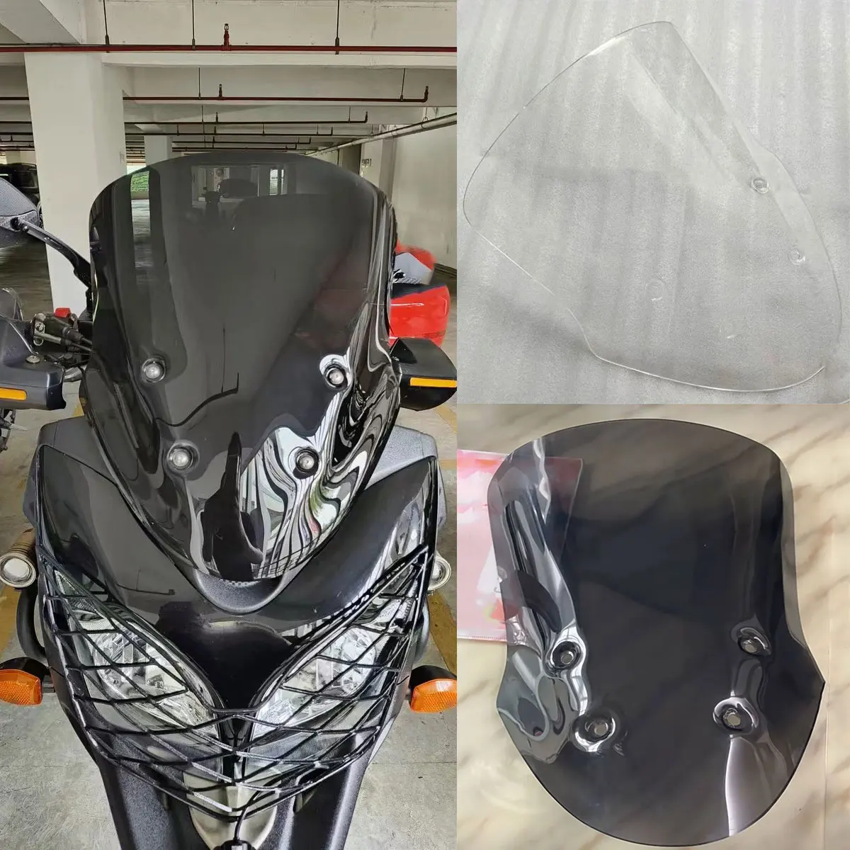 For Suzuki Vstrom V-strom DL650 DL 650 2012 2013 2014 2015 2016 Windshield Double Bubble Windscreen Screen Wind Deflectors