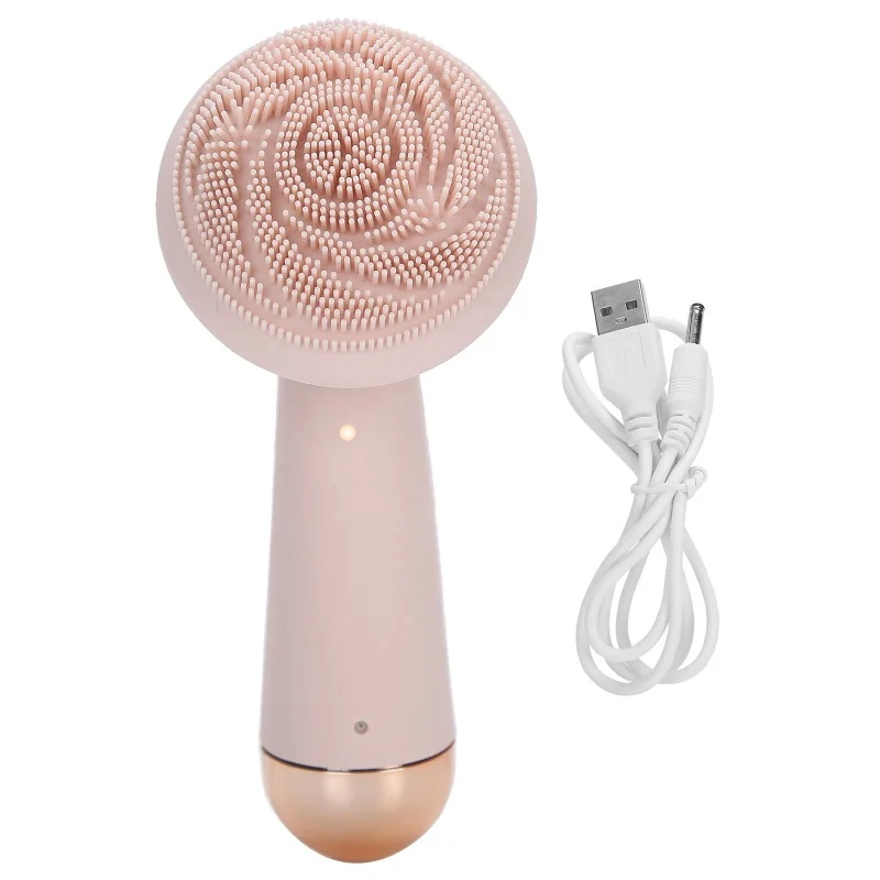 New Pores Cleaner Soft Silicone Facial Massager Electric Waterproof Face Cleansing Brush