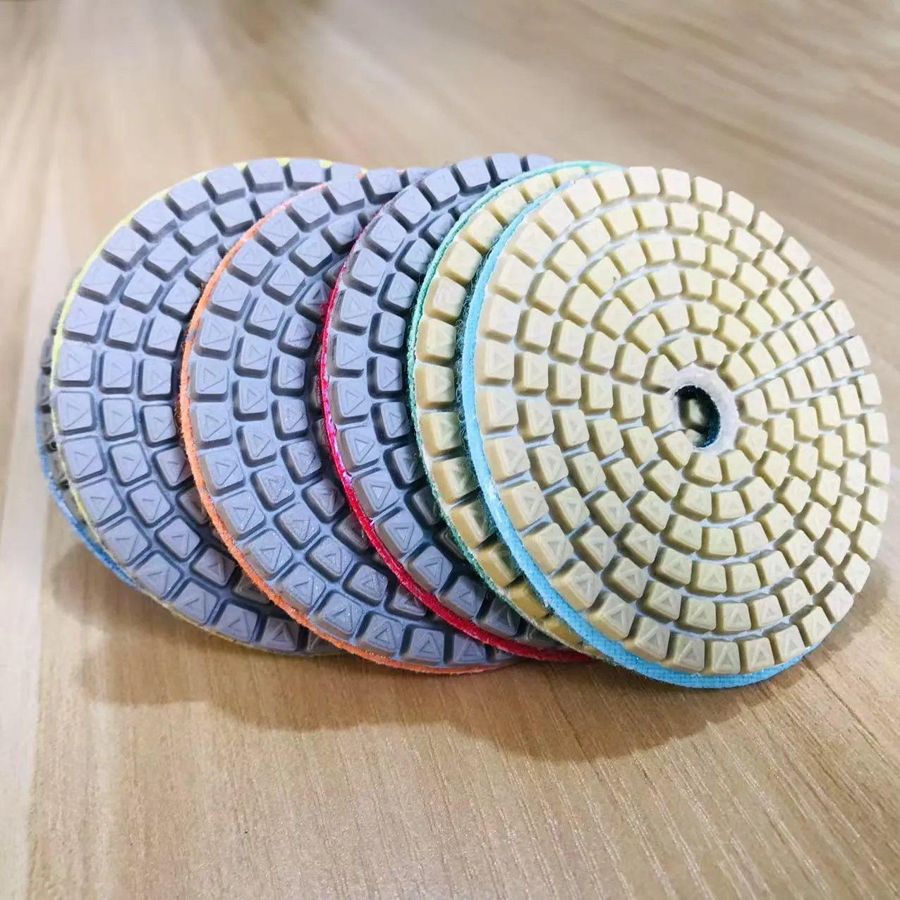1-7Pcs 3 Inch 80mm Diamond Wet Polishing Pad Sharp Flexible Grinding Discs For Granite Marble Stone Concrete Floor