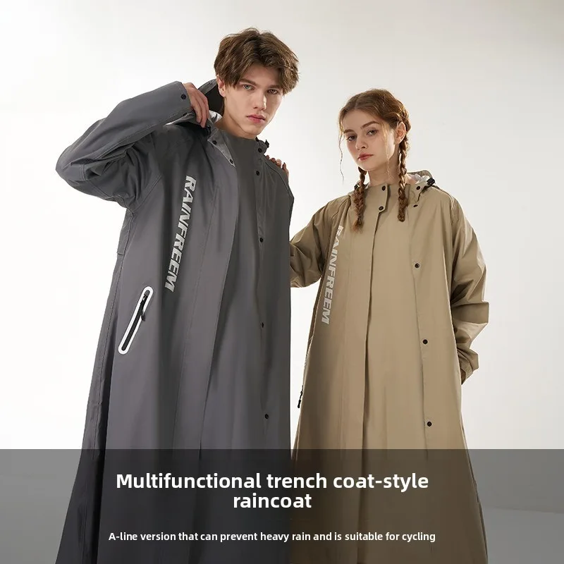 

Extra Large Waterproof Bike Full Body Rain Poncho for Food Delivery Riders