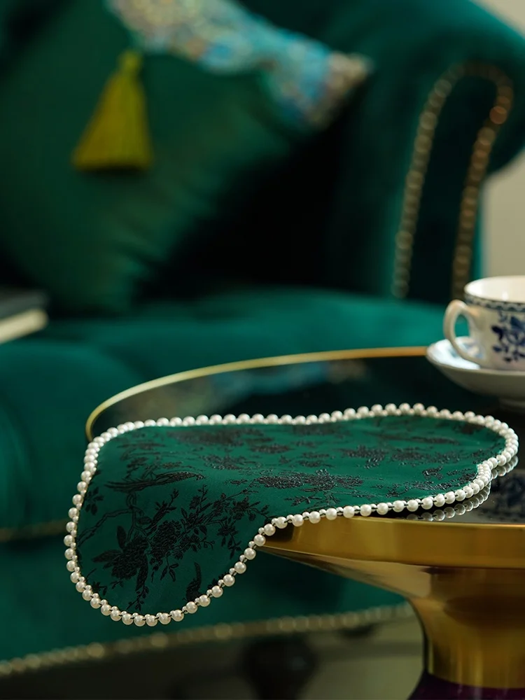 

Новинка 2025 года: Термостойкий коврик для чайной церемонии Song Jin в дворцовом стиле для оформления чайного стола в чайной комнате