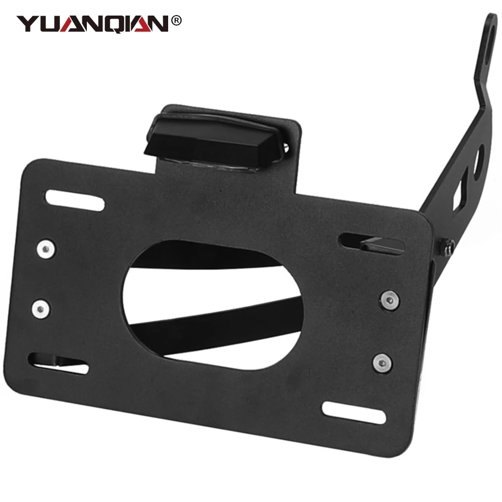 

Motorcycle Side Mount LED License Plate Light For Yamaha XV1100 Virago XV535 535 Rear Registration Number Holder Bracket Lamp