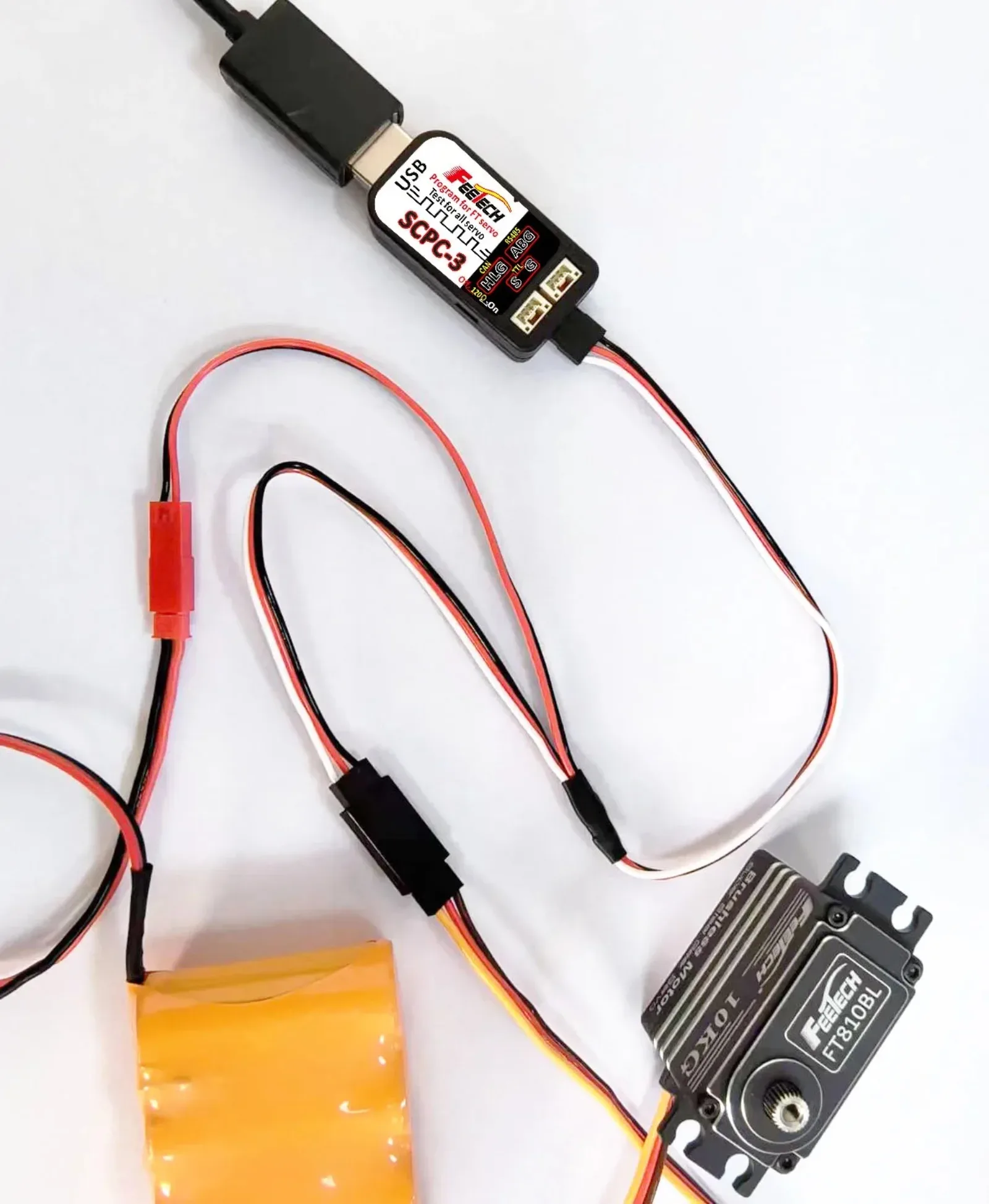 FE-SCPC-3 Scheda USB programmatore servo Feetech con uscita segnale TTL/RS485/CAN per tutte le schede di controllo dei servi PWM