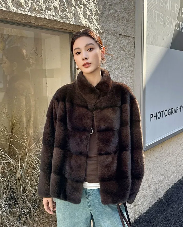 

Женские винтажные пальто из искусственного меха, теплые, минималистичные, с V-образным вырезом, из овечьей шерсти, в стиле Harajuku, полностью трендовые