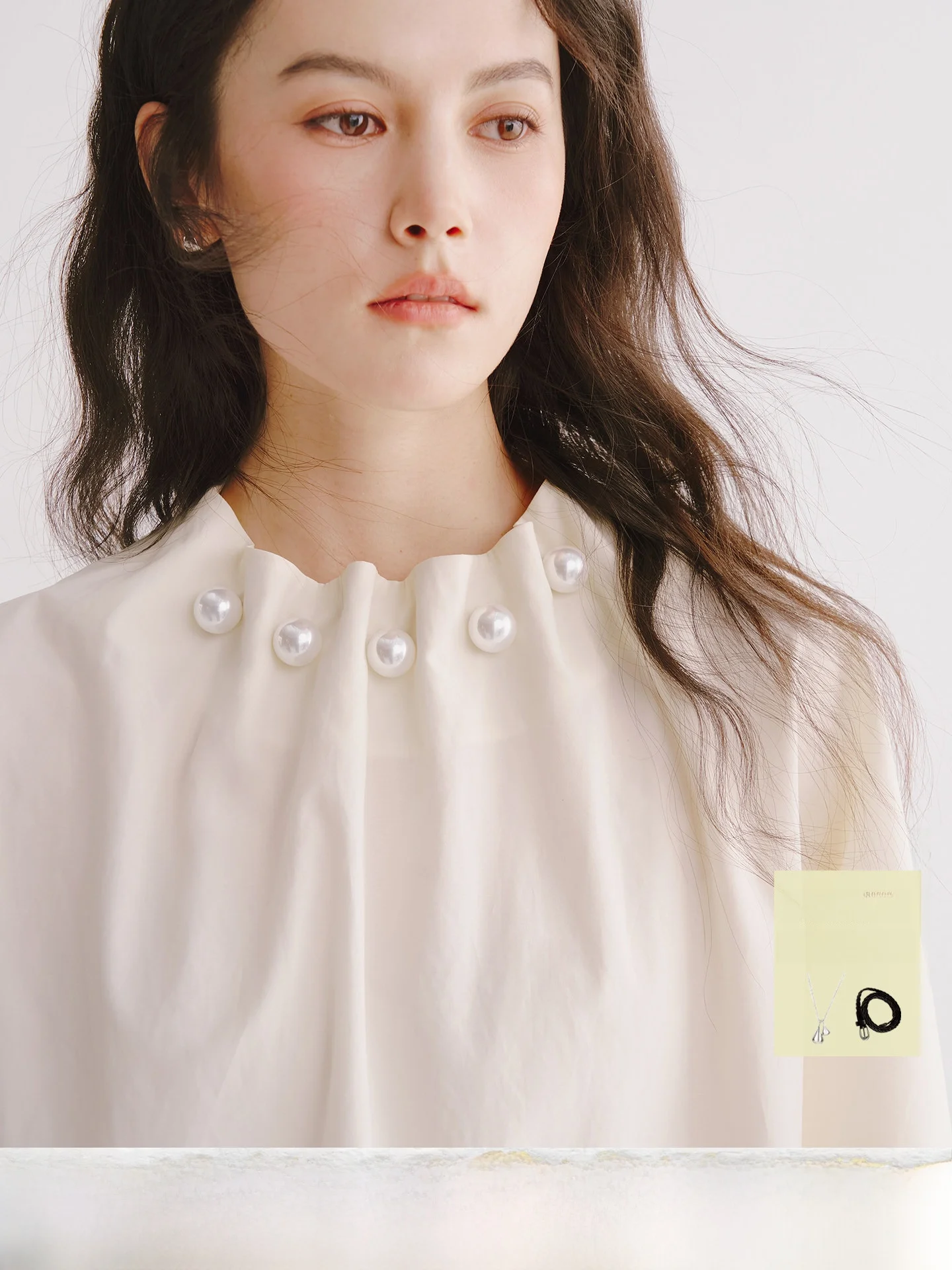 

next Wed Loose Gathered Stand Collar Long Sve Lantern Sve Derop Sle Women's Casual Cotton irt