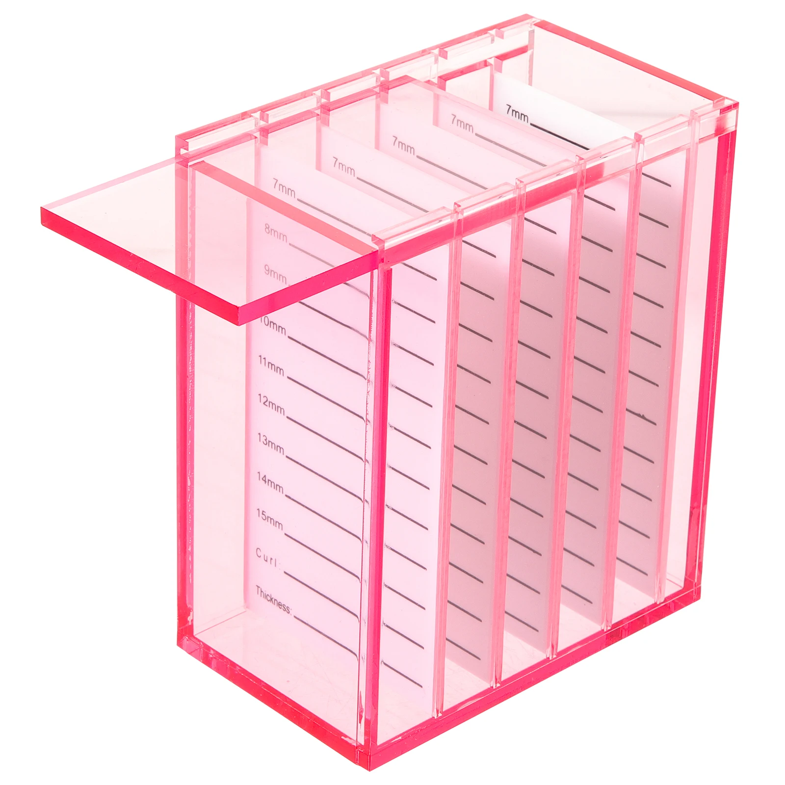 

Eyelash Storage Box Clear Organizer Travel False Eyelashes Holder Waterproof Durable Reusable Makeup Case for Women