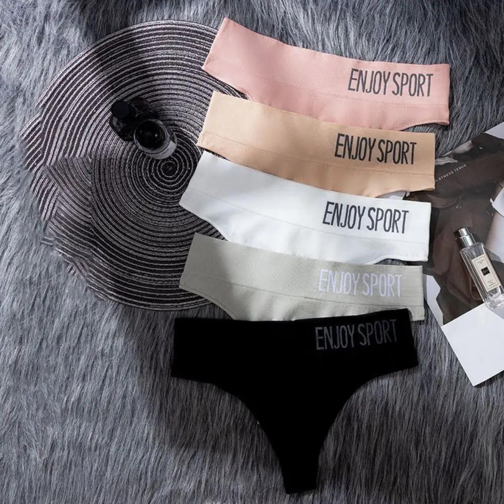 

Soft Middle Waist Seamless Panties Sports Panties Underpants Women Thong Female Lingerie Underwear Sports Briefs Girl