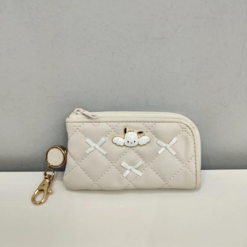 

Anime Sanrio Pachacco Niche Small Bag Practical Multifunctional Double Layer Card Holder Kawaii Lovely 2026 New Women's Model