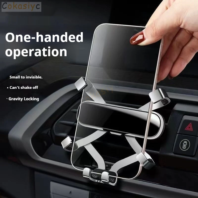 1Lot ABS Plastic For 2019-2023 Audi A6 C8 Special Car Phone Holder Fixed Bracket Stand Mobile Gravity Linkage