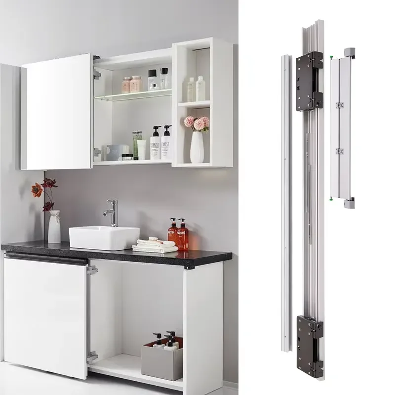Heavy Duty Inline Sliding Door Roller Wheel for Wardrobe Cabinet Silent Coplanar Hardware Rail System Accessories Smooth
