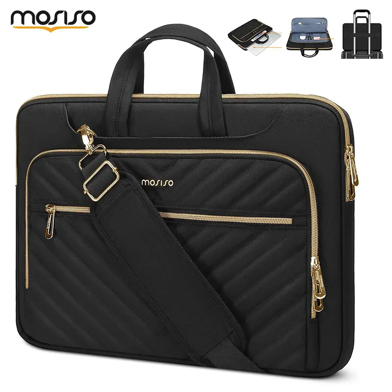 13 14 15 15.6 16 inch Laptop Sleeve for MacBook Air Pro HP Dell Asus Notebook Computer Bag Messenger Briefcase Shoulder Bag