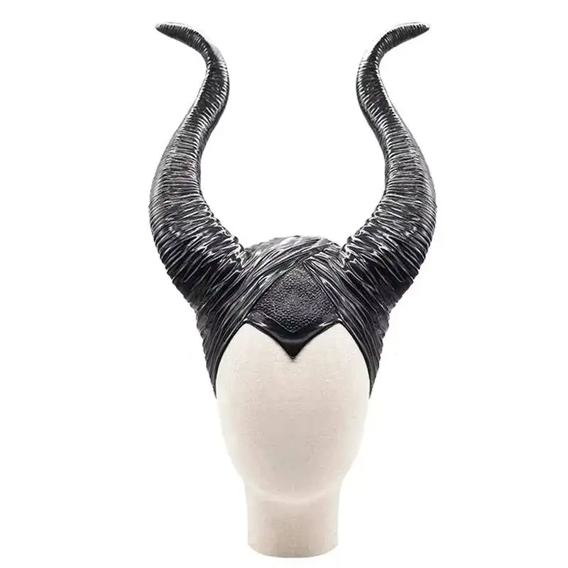 

Horns Women Halloween Party Maleficent Adult Cosplay Costume Mask Headpiece Hat Carnival Witch Helmet