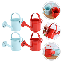 4 Pcs Spray Bottles Tin Watering Can Plant Pots Outdoor Horticulture Sprayer Nozzle Small Red Kids Toddler