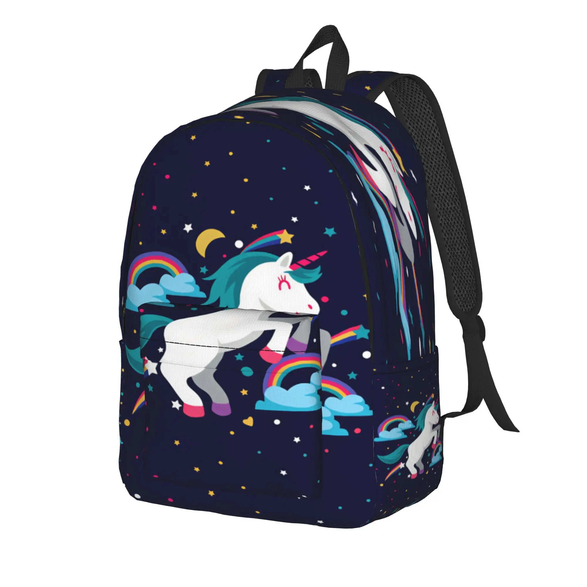 Cute Unicorn Backpack  Workout Backpacks Boy Girl Design Print High School Bags Cute Rucksack