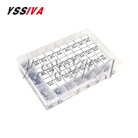 400pcs SMD Aluminum Electrolytic Capacitor Assortment Kit 24Values 1UF-1000UF 6.3V-50V Capacitance Sample Set with box