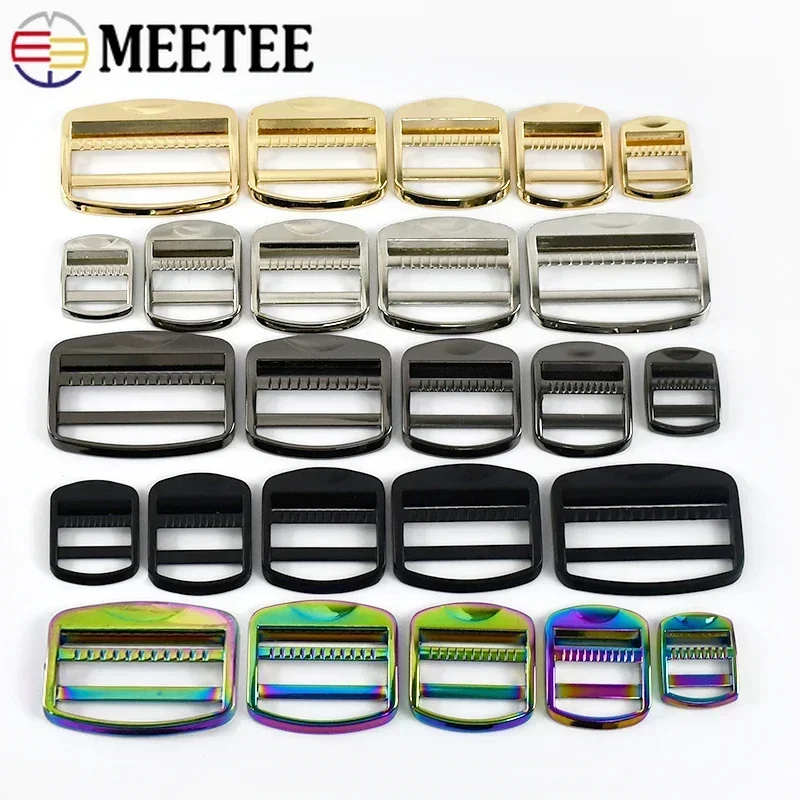 2/4Pcs 19/25/32/38/50mm Bag Strap Adjustable Buckles Backpack Webbing Slider Clasp Belt Buckle Clothes Tri-Glide Hook Accessory