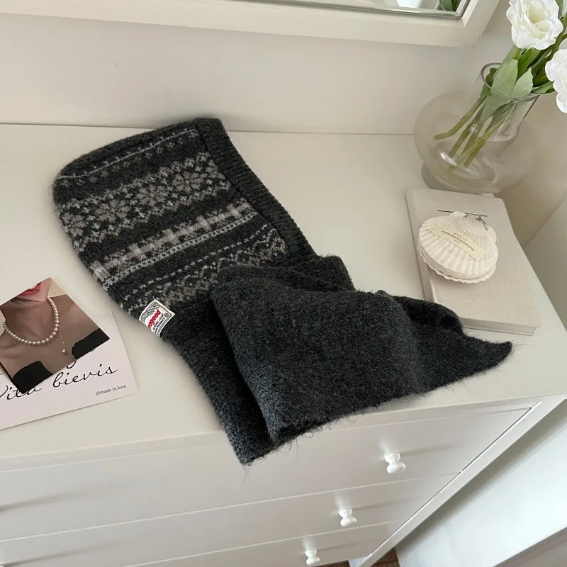 Ensemble trois pièces pour femmes, écharpe, chapeau, gants, à la mode et polyvalent, nouvelle combinaison chaude de cyclisme, automne et hiver