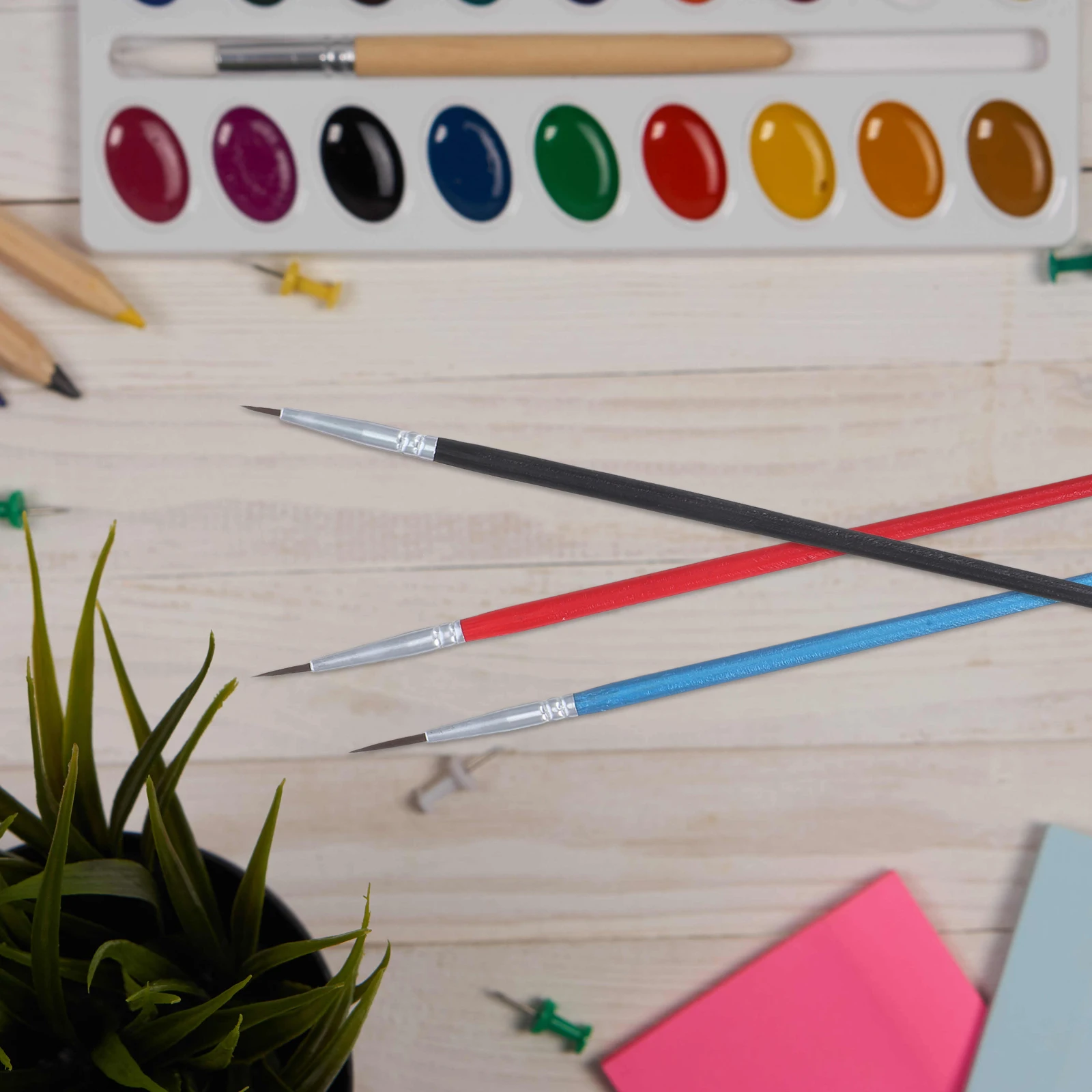 

30pcs Nylon Paint Brushes Set For Watercolor Acrylic Painting Fine Tip Detail Brush Artists Art Enthusiasts Bristles