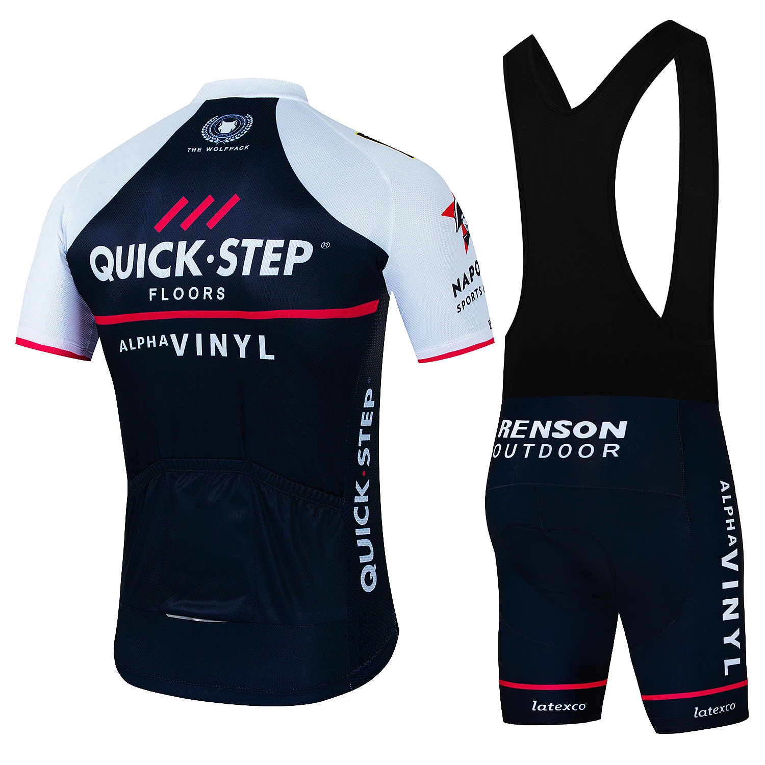 2023 QUICK STEP Men Cycling Jersey Set MTB Uniform Bike Cycling Clothing Summer Breathable Bicycle Shirt Ropa Maillot Ciclismo