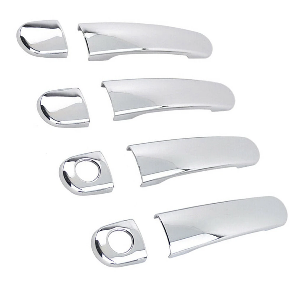 AU28-8PCS For Golf 4 MK4/ A4 1J 1997-2006 Door Handle Cover Trim Chrome Car Door Handle Covers 2 Holes