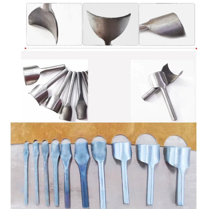 Leather Craft Half-Round Cutter Punch Tools DIY Leather Belt Wallet Strap Edge Trimming Tool Metal Leather Tools 6-40mm