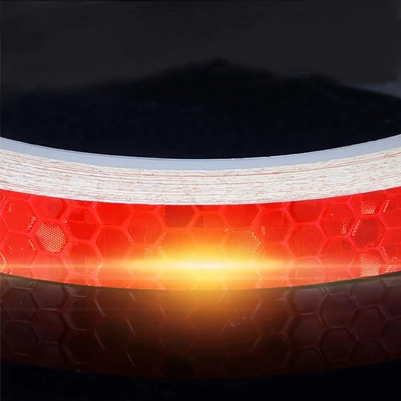 Car Styling Reflective Stripe Tape Motorcycle Bike Body Rim Wheel Stripe Tape Stickers Decorative 8 Meter Blue/Red/Yellow