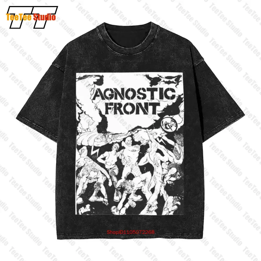 Grab It Vintage Early 00S Agnostic Front New York Hardcore Punk Music Band Vintage Oversized T-Shirt YD47