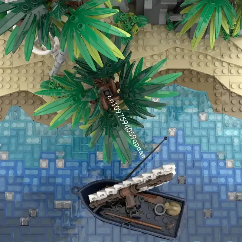 新しい1066ピース シティ ホットストリートビュー MOC モジュラー トロピカルビーチモデル カスタムパズル DIY クリエイティブアイデア キッズトイ クリス 誕生日プレゼント