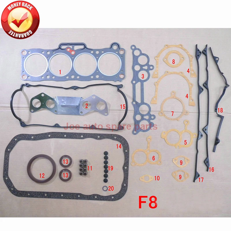 FE 8V Engine Full gasket kit for MAZDA BONGO 626 Mk II CAPELLA II B-SERIE 626 II 2.0L 83- FE01-99-100E 8AU1-10-271B F801-99-100A