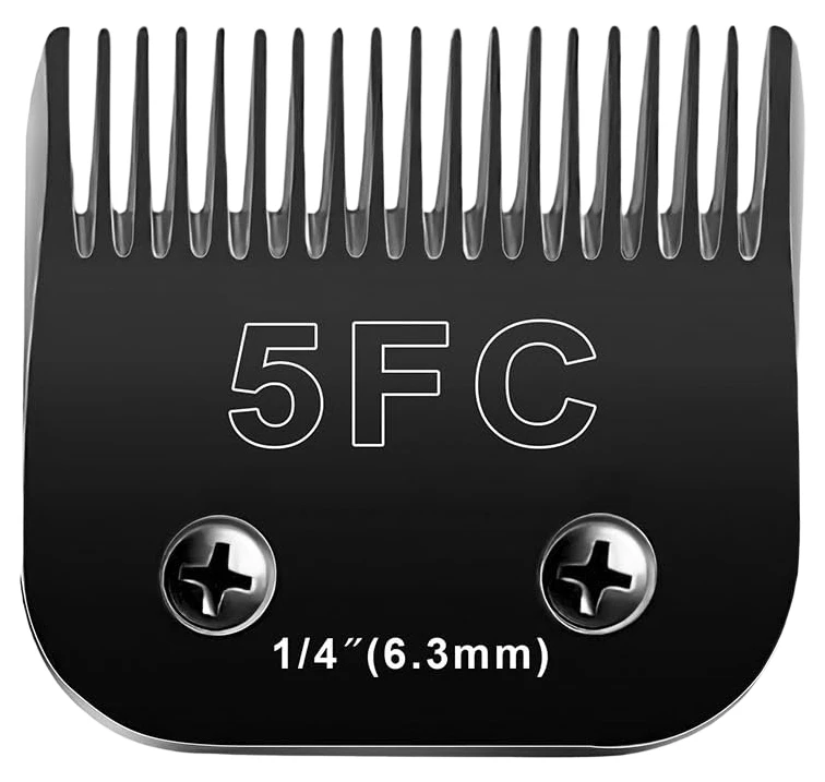 #5FC Pet Clipper Blade 6.3mm Detachable Replacement Blade Compatible with Andis Oster A5 Wahl KM10 Dog Cat Grooming Clipper