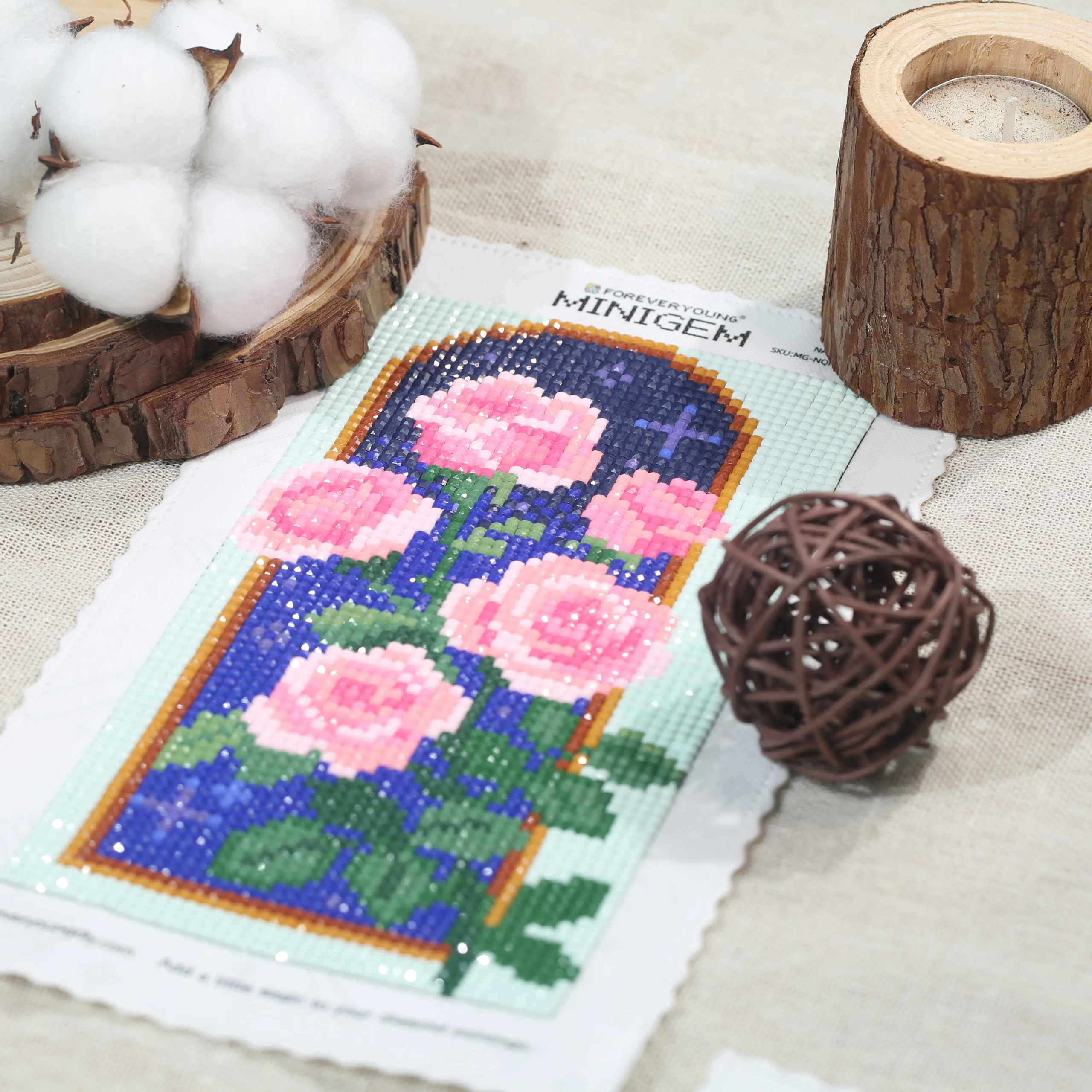 Minigem™ Starlit Rose 4' X 7'  - Photo Mosaic Print recension och pris