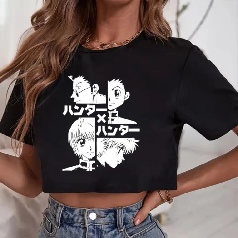 Hunter x Hunter cropped top shoujo vintage jojifuku gothic anime dollette shirt meme goth manga scene  emo