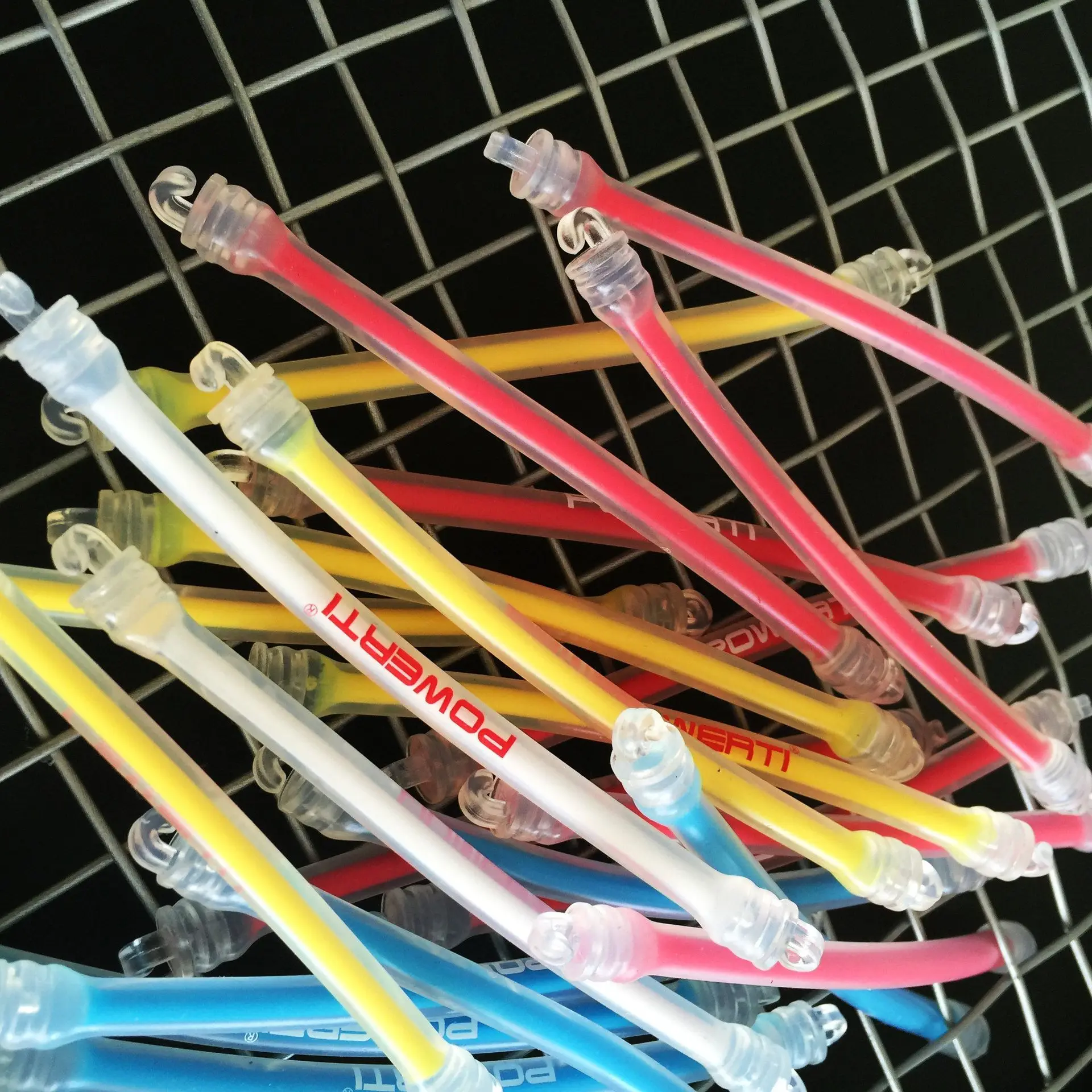 POWERTI Transparent Tennis Vibration Dampener Silicone Shock Absorber Tennis String Damper