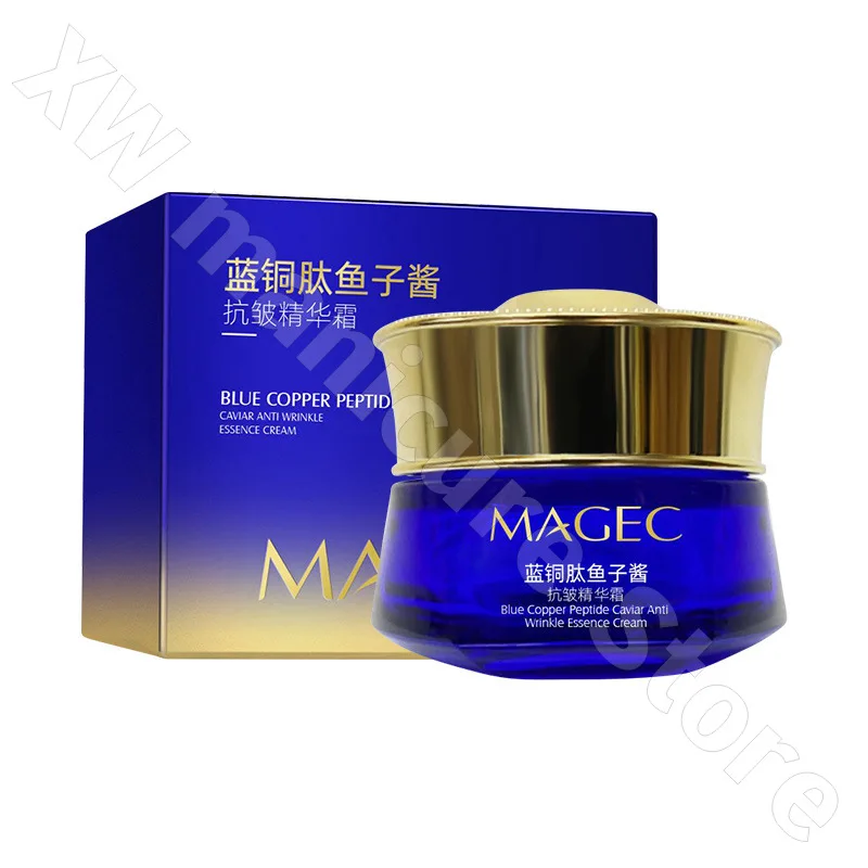 MAGEC bleu cuivre Peptide Caviar raffermissant Essence crème nourrissante et hydratante haute amélioration de l'atacidité crème 50g