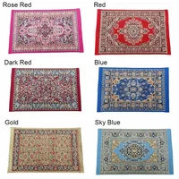 Turkish Style Miniature Weaving Rug Playing House Floor Coverings Dollhouse Carpet 1:12 Scale Doll Accessories 3