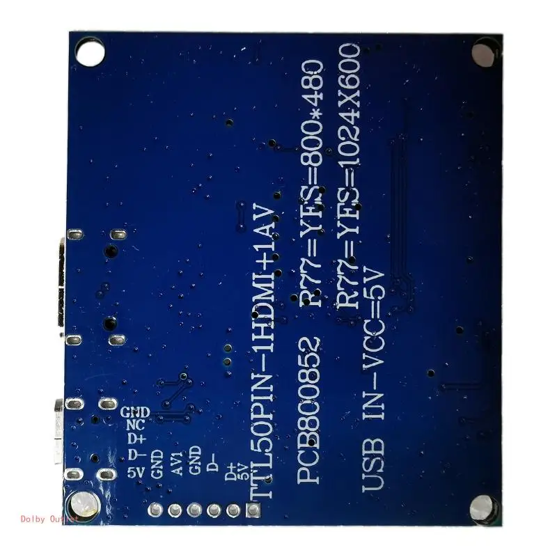 Scheda Driver Universale LVDS LCD Controller Schermo 5V Computer Portatile Parti Fai da Te per TTL 50Pin