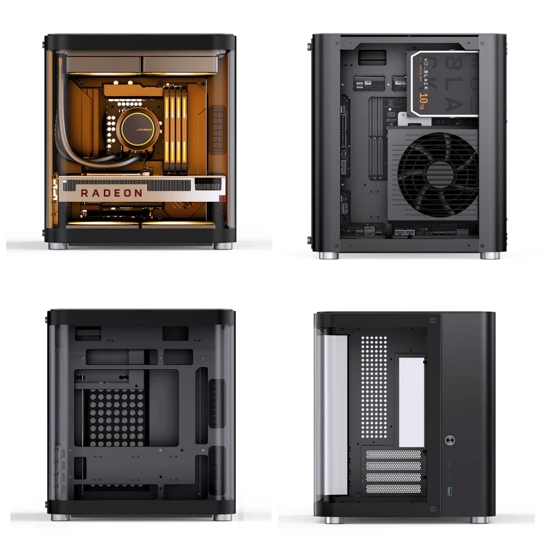 Imagem -03 - Jonsbo-m-atx Mini pc Anel Case de Vidro Temperado Penetração Lateral E-sports Sala Seaview Computador Desktop Mini Chassis Tk1 2.0