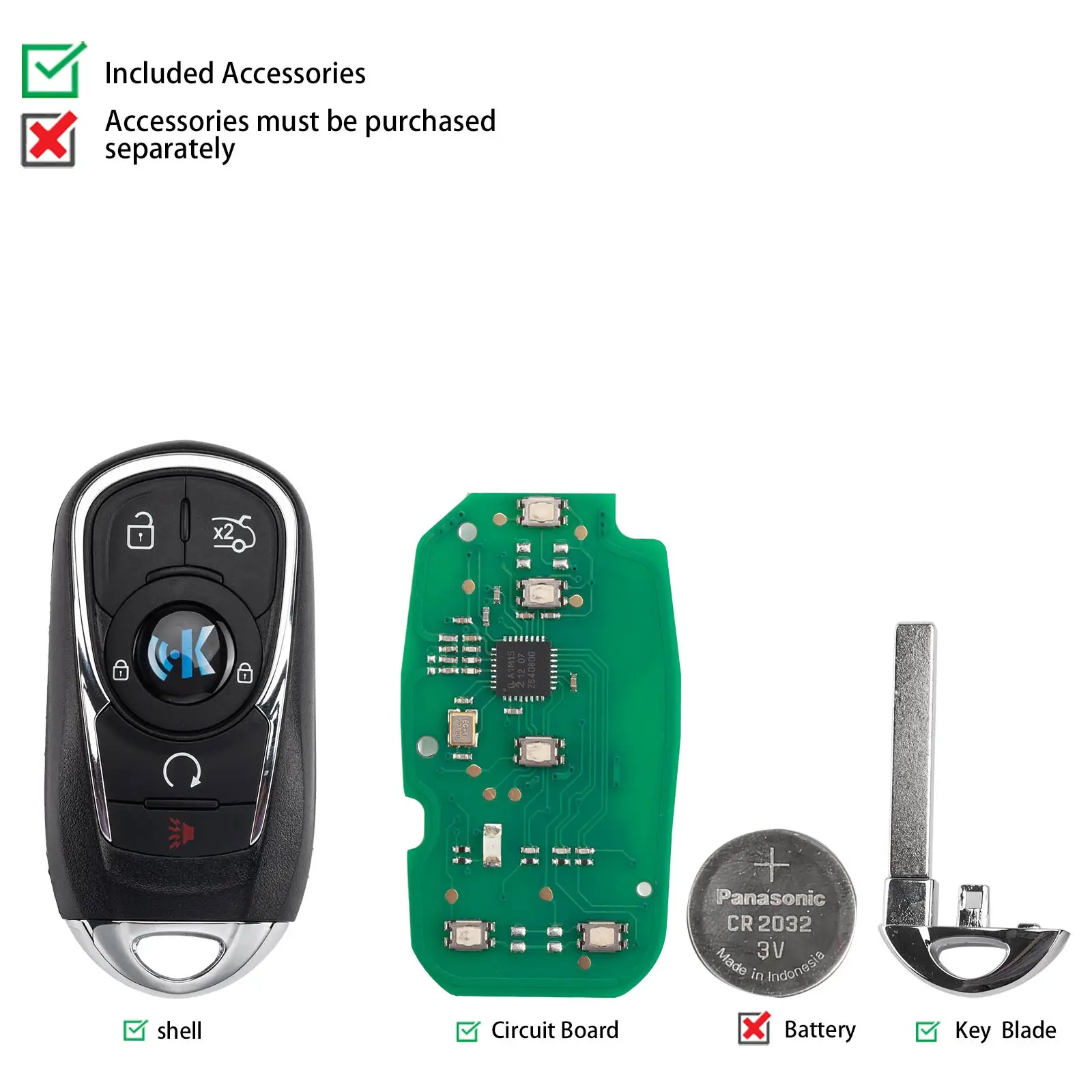 KEYDIY KD ZB22-5 Universal Smart Remote Key Compatible with Buick Type