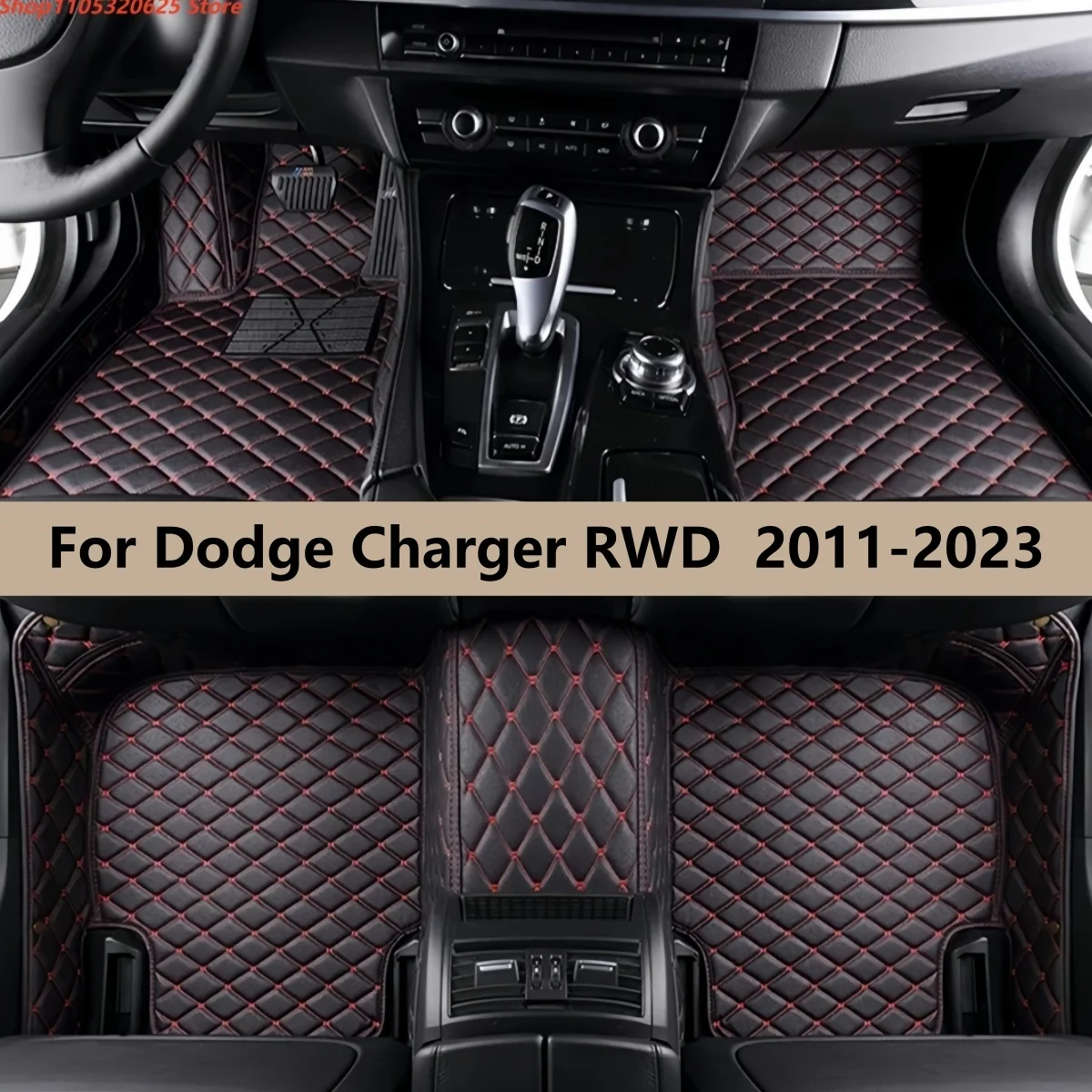 

Custom Car Floor Mats Fit For Dodge Charger RWD 2011-2023 Leather Auto Accessories Pads Car Foot Carpet