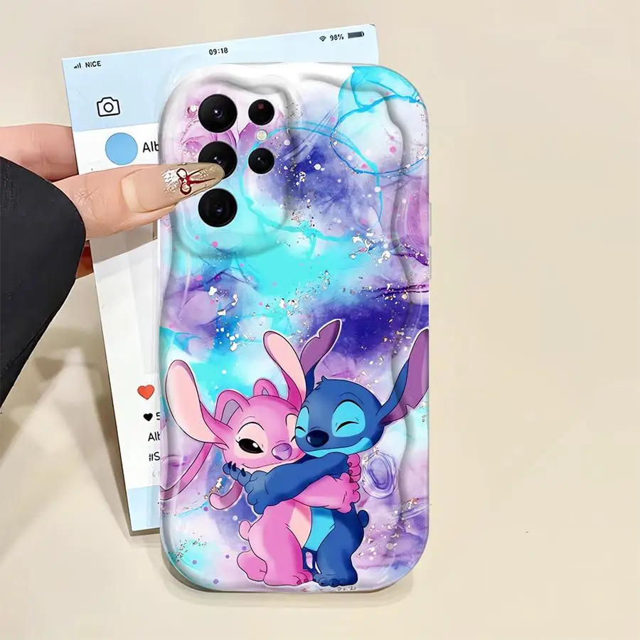 Casing untuk Samsung Galaxy S20 FE S22 Ultra S25 Plus S25 Ultra S21FE S23ultra S23 S24 TPU Lembut Jahitan Disney Lucu