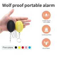 120dB Egg Shape Girl Women Security Protect Alert Personal Safety Scream Loud Keychain Emergency Alarm Cheap Self Defense Alarm