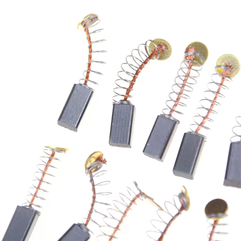 10pcs 13 x 8 x 5mm Power Tool Motor Carbon Brush Replacements