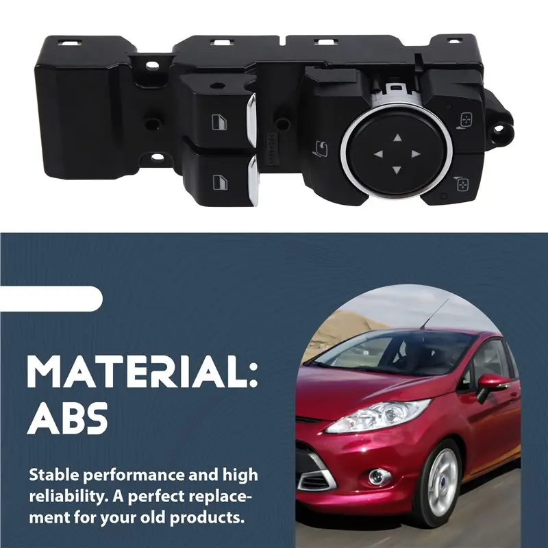 Electric Power Window Switch Lifter Control Regulator Button H1BT-14540-BC For Ford Fiesta 2017 Front Master Driver Side