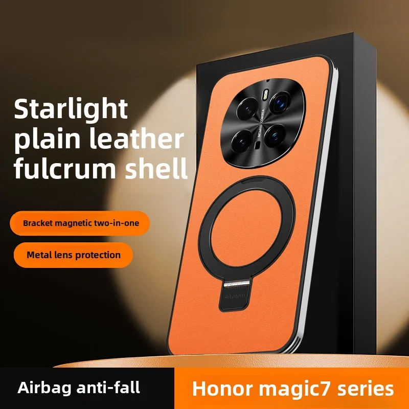 

Защитный чехол в деловом стиле с полным покрытием для Huawei, Honor Magic7, Magic7Pro, встроенная подставка, новый