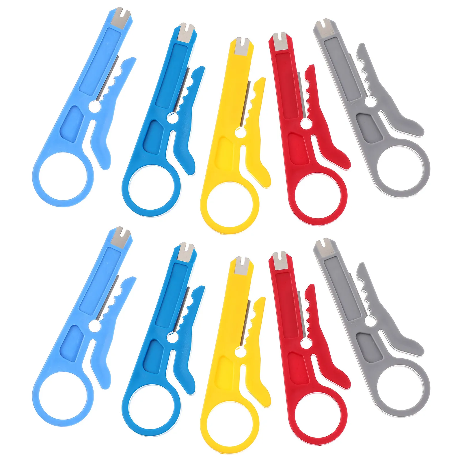 15Pcs Adjustable Mini Wire Stripper Precision Stripping Knife for Coaxial Utp Stp Cables Safe Punch Down Cutter Cable Stripping