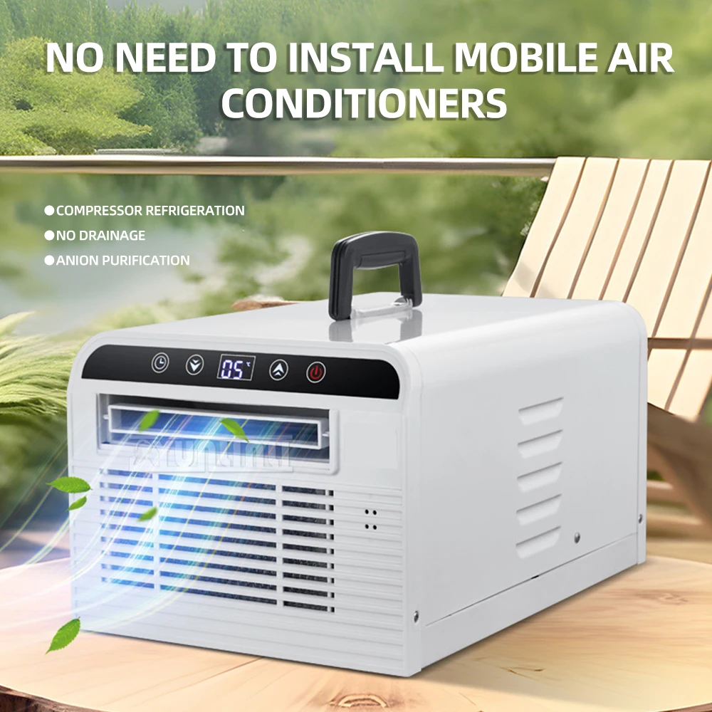 

Мобильный кондиционер без дренажа HHR-6 1100W 2500BTU Портативный кондиционер