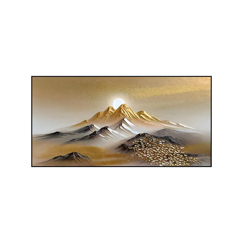 

Living room, sofa, background wall, hanging paintings, banners, hand-painted, oil paintings