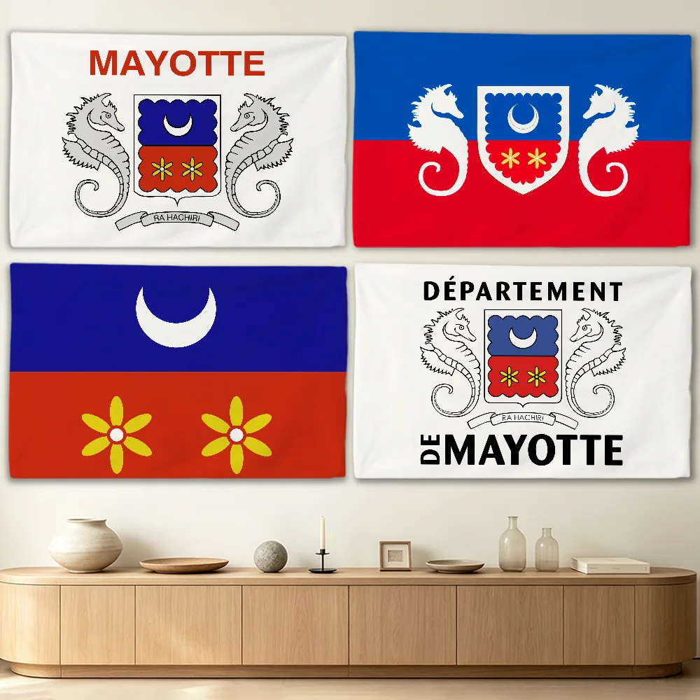 Province M-Mayotte flag Advertising Banner for Camping Decoration Outdoor & Garage Wall Hanging Decorations