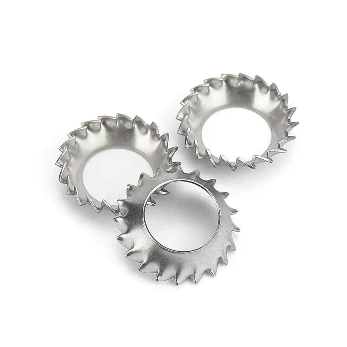 304 Stainless Steel Conical Serrated Lock Washer/External Tooth Funnel Saw-Shaped Washer/Locking Washer M3M4M5M6M8M10